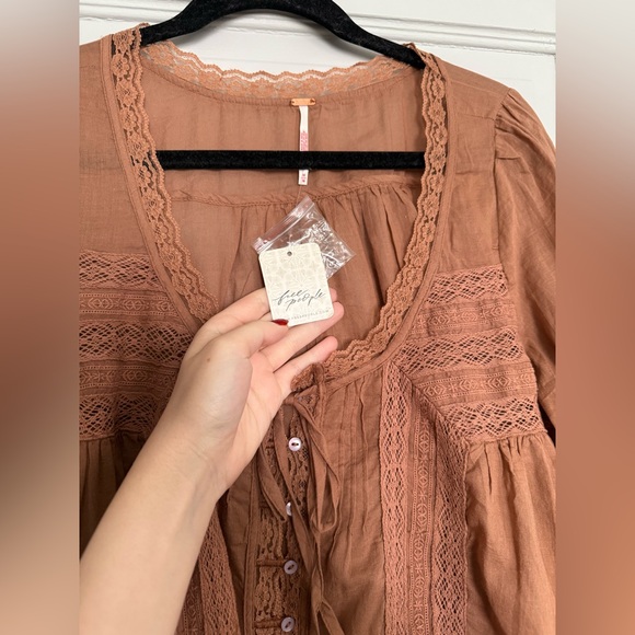 Free people Forevermore Long-Sleeve Top size Medium - Picture 3 of 9